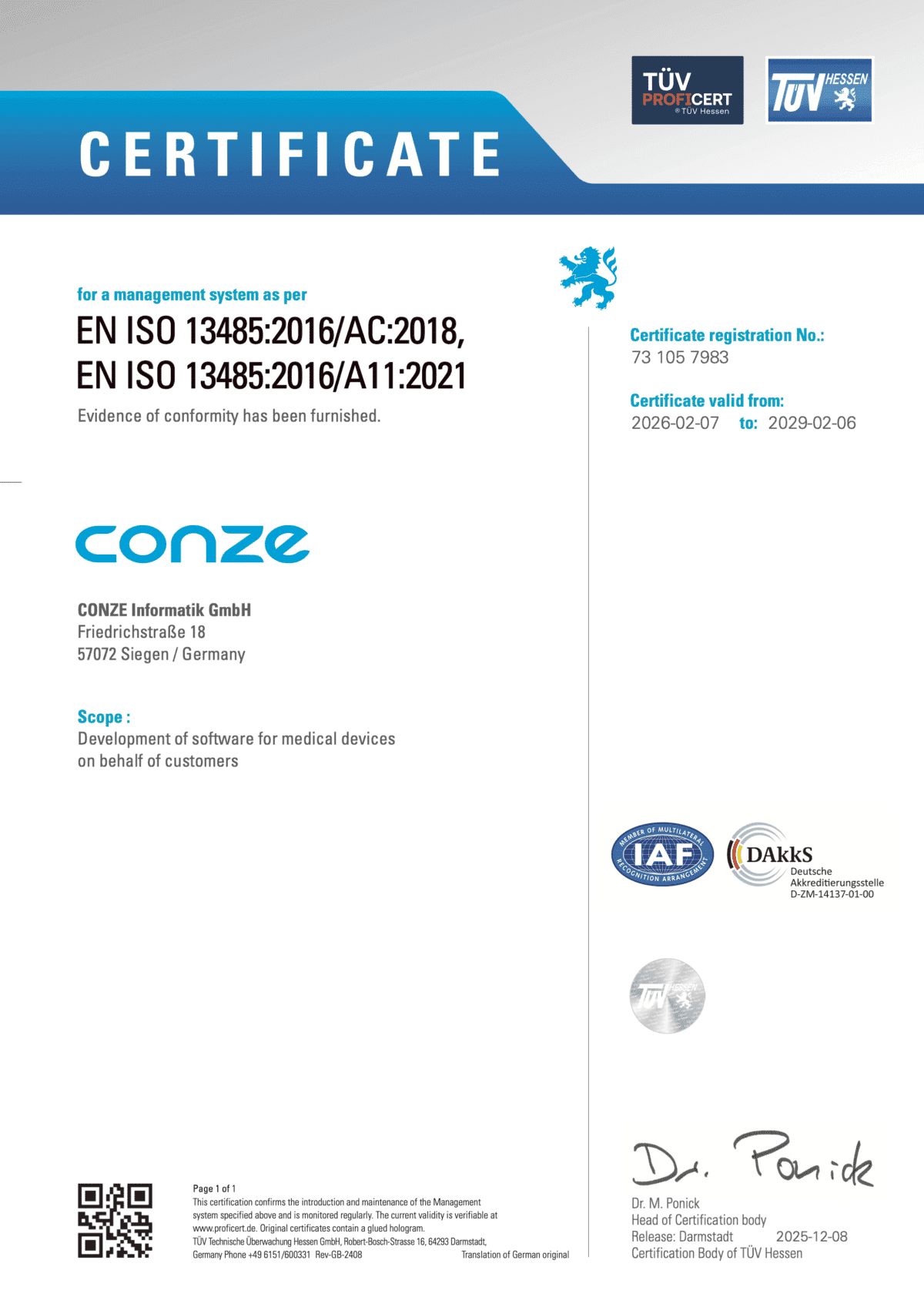 CONZE_ISO13485_2026-2029_en